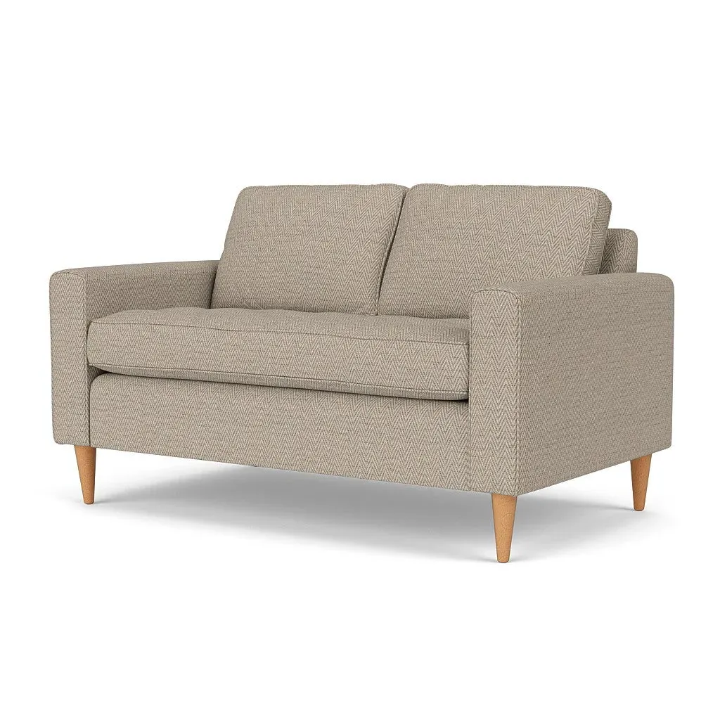 2-Seater Sofa - Natural, Herringbone Weave