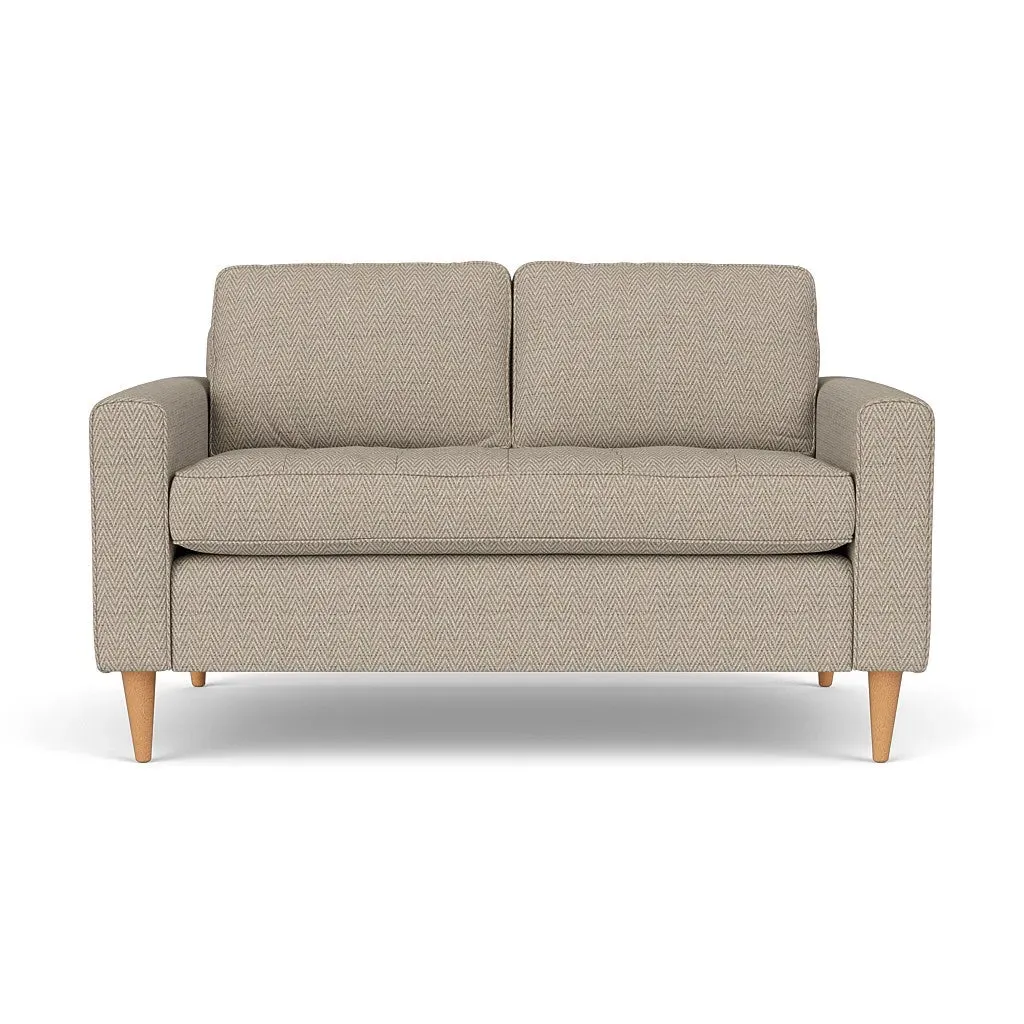 2-Seater Sofa - Natural, Herringbone Weave