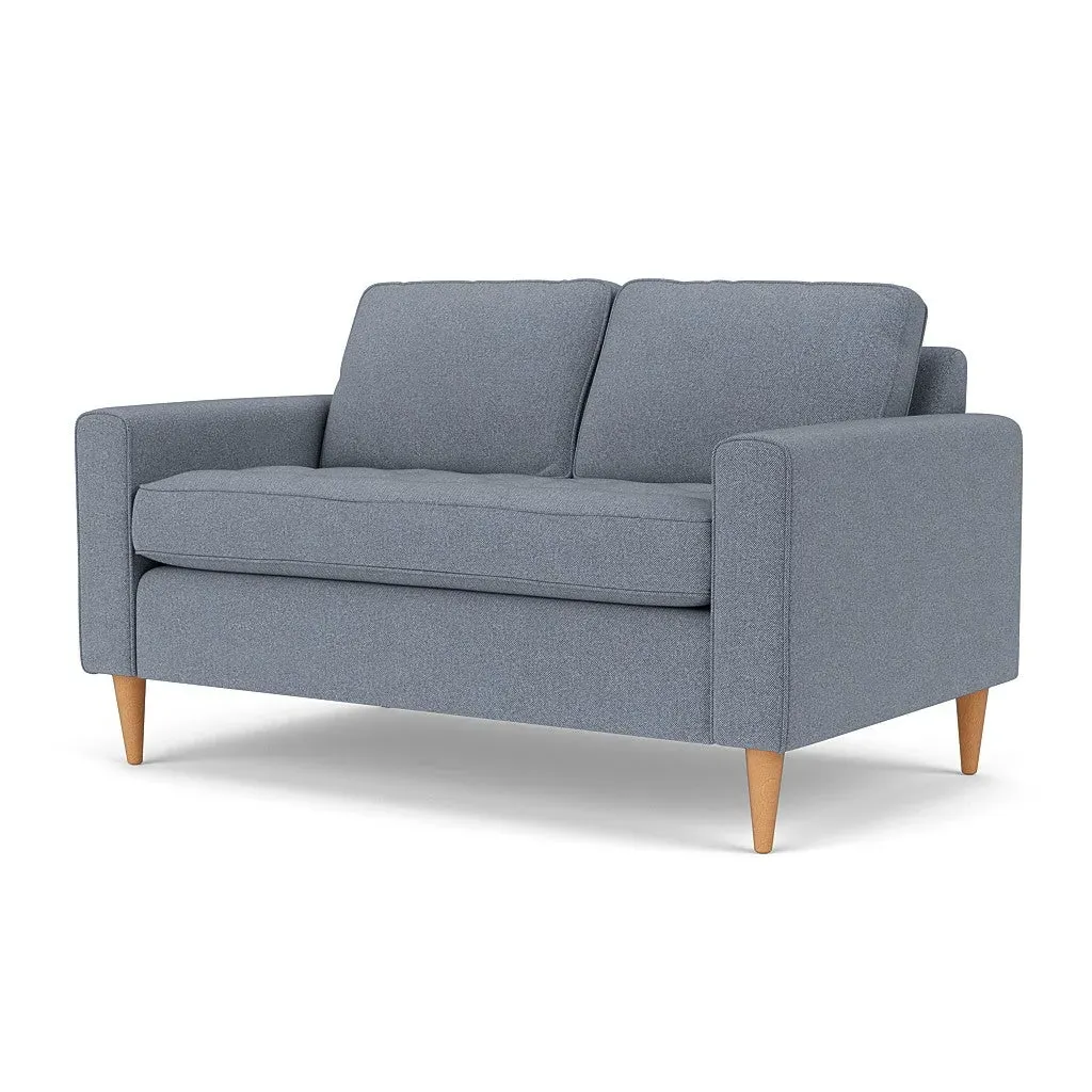 2-Seater Sofa - Navy, Eco Herringbone
