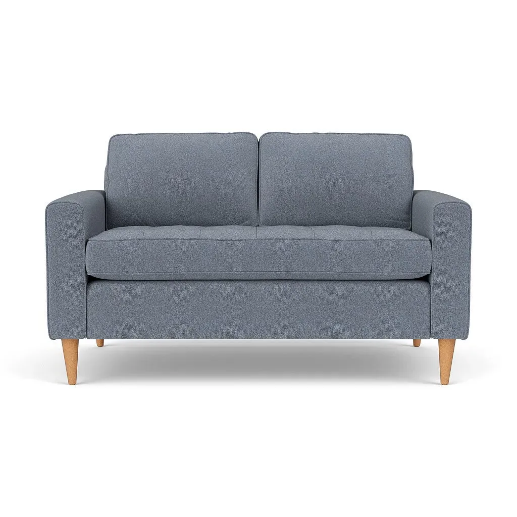2-Seater Sofa - Navy, Eco Herringbone image