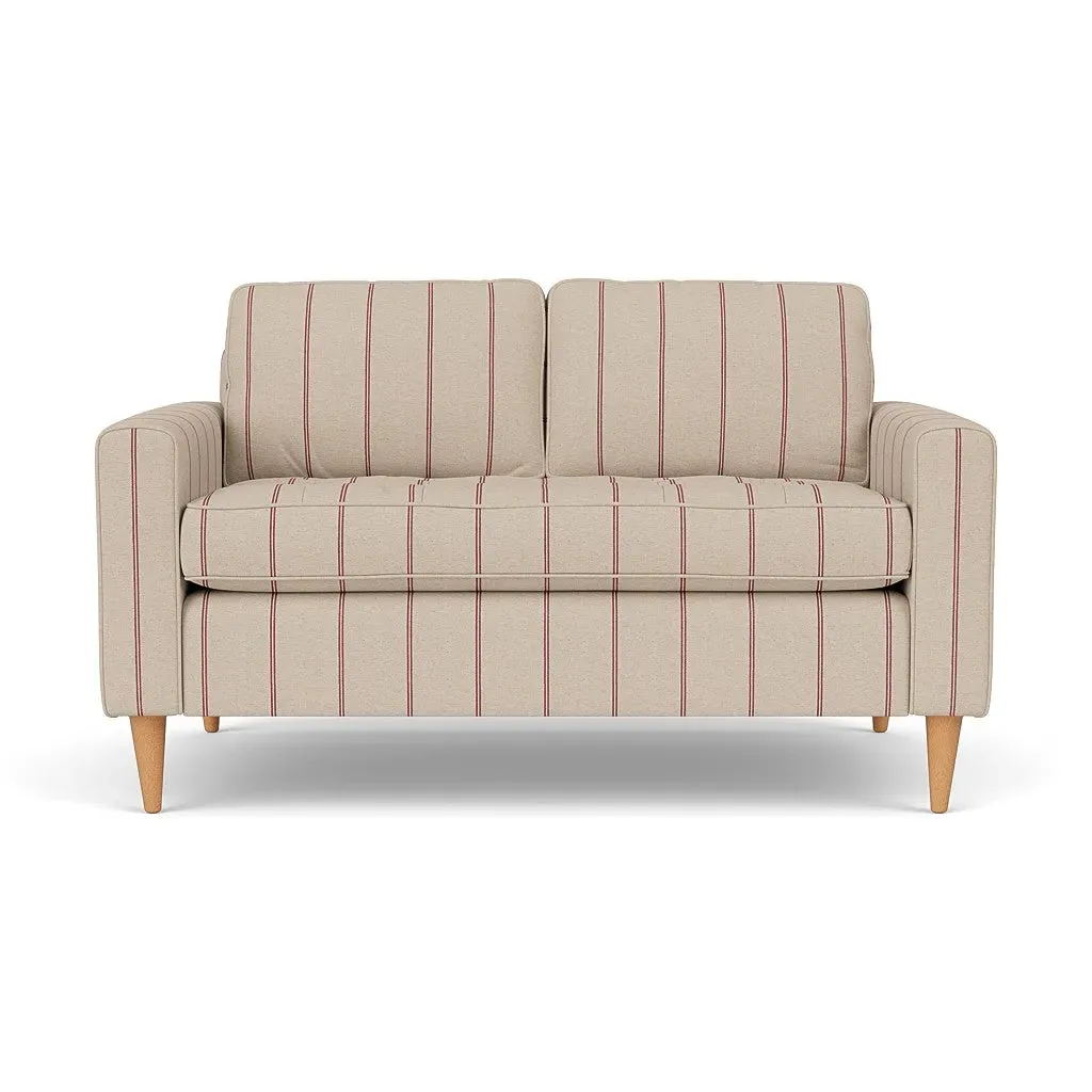 2-Seater Sofa - Raspberry, Compton Stripe image