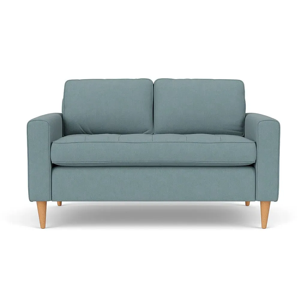 2-Seater Sofa - Sky Blue, Linen Mix image
