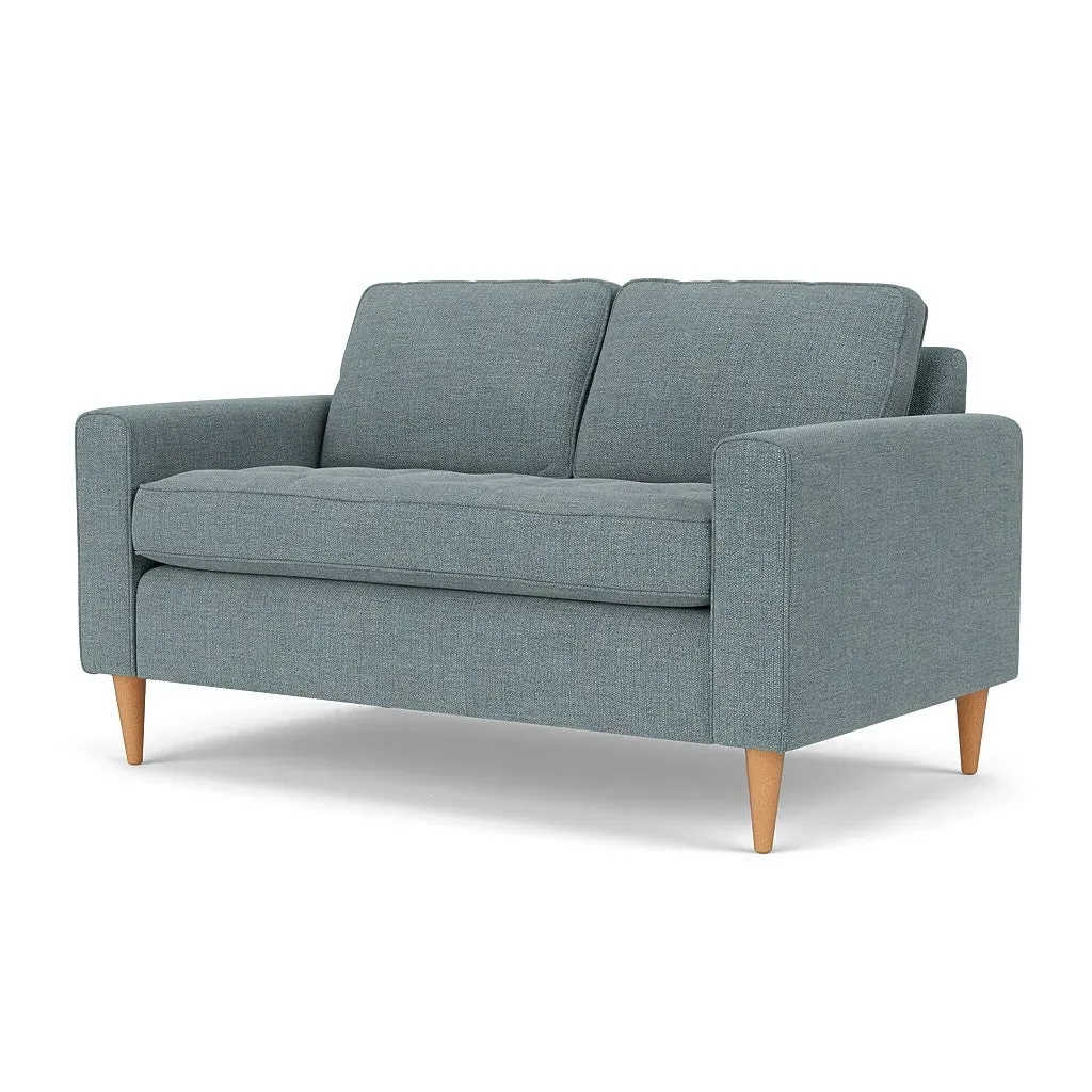 2-Seater Sofa - Teal, Rustic Weave