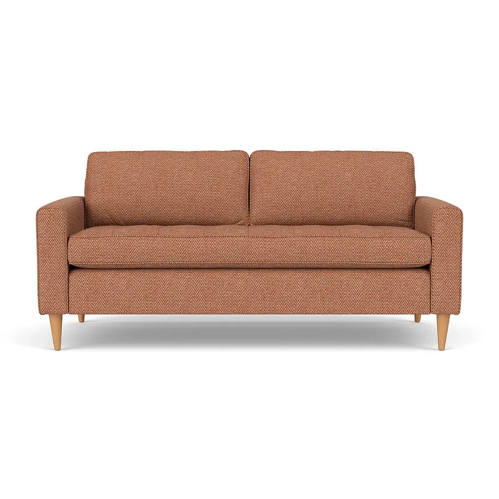 3-Seater Sofa - Brick, Herringbone Weave