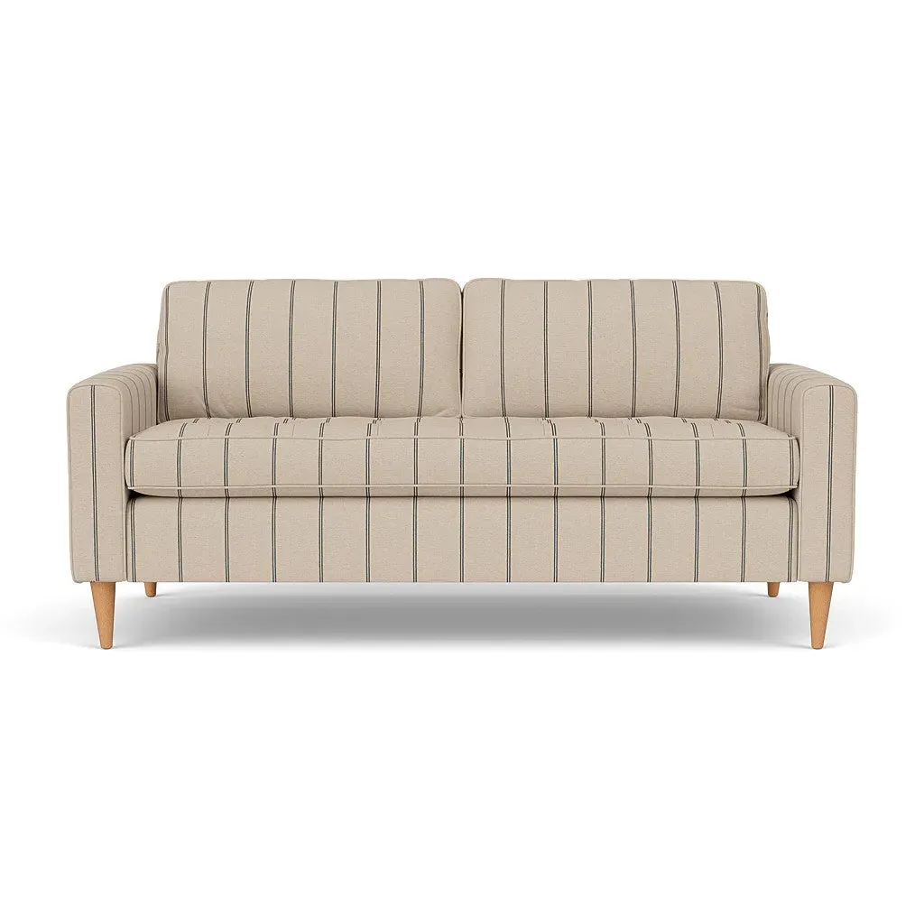 3-Seater Sofa - Charcoal, Compton Stripe
