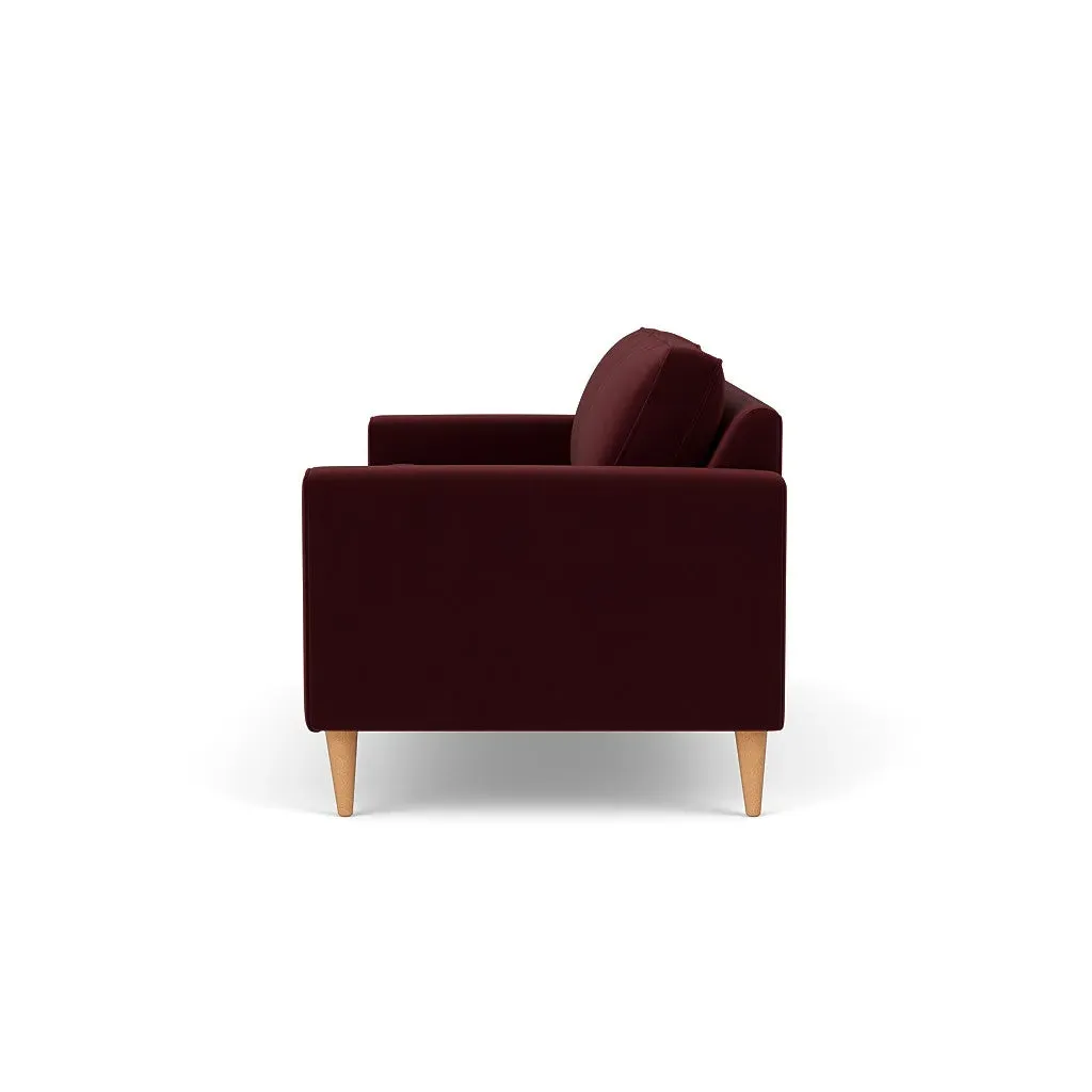3-Seater Sofa - Dark Rosehip, Matt Velvet