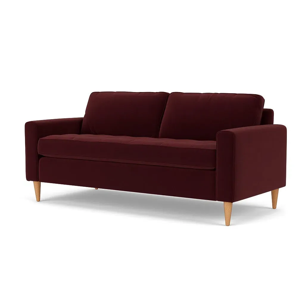 3-Seater Sofa - Dark Rosehip, Matt Velvet