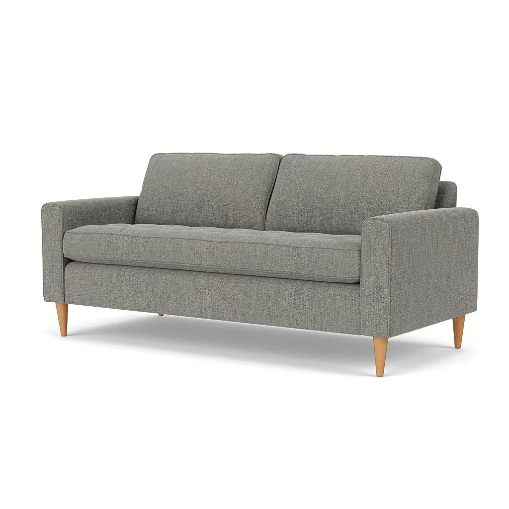 3-Seater Sofa - Grey Marl, Rustic Weave