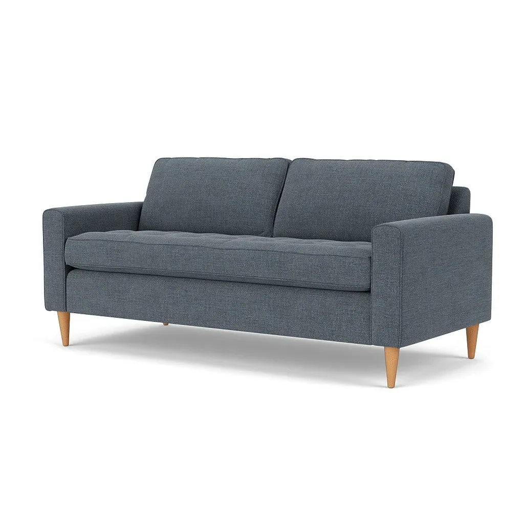 3-Seater Sofa - Indigo, Rustic Weave