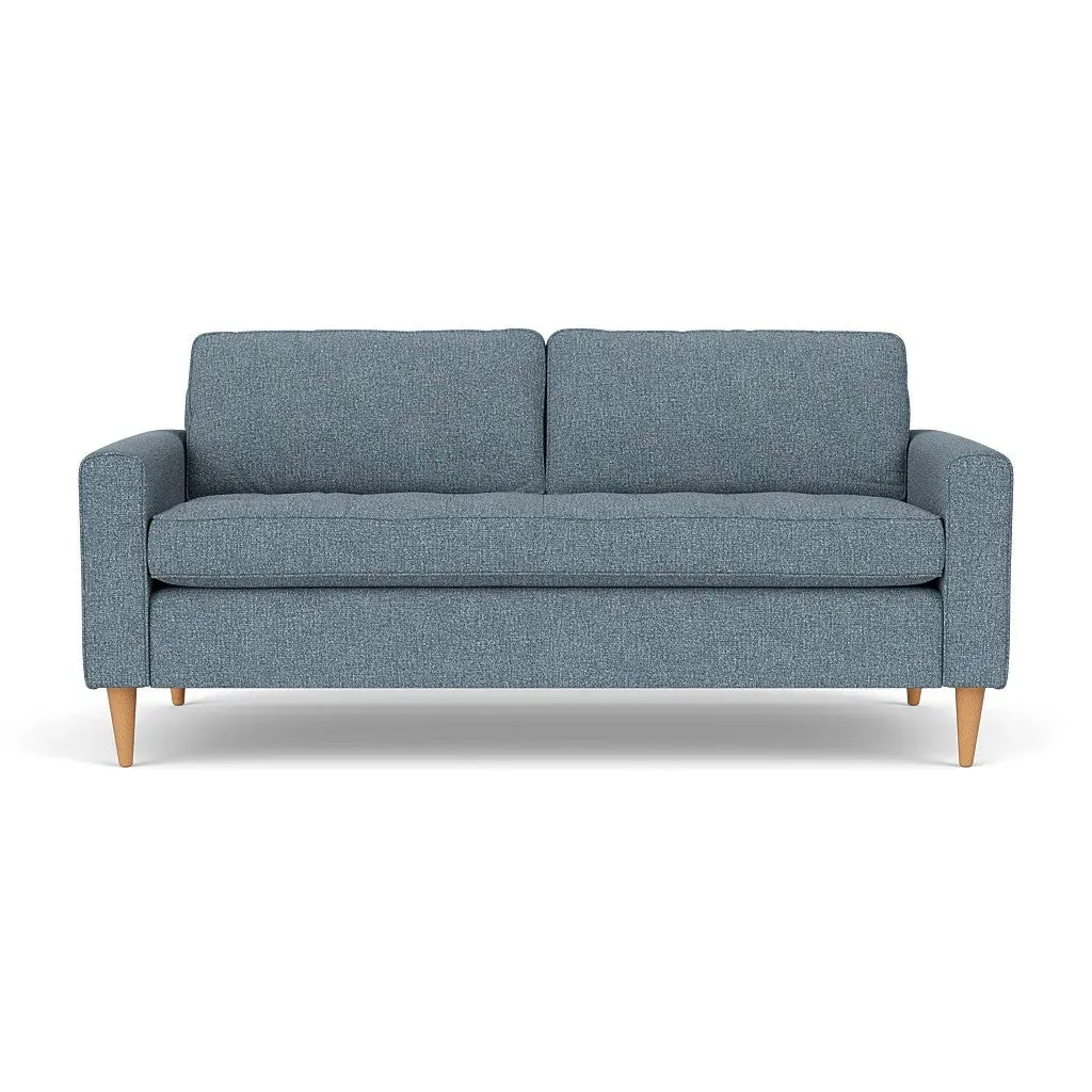 3-Seater Sofa - Mid Blue, Aquaclean Oxford