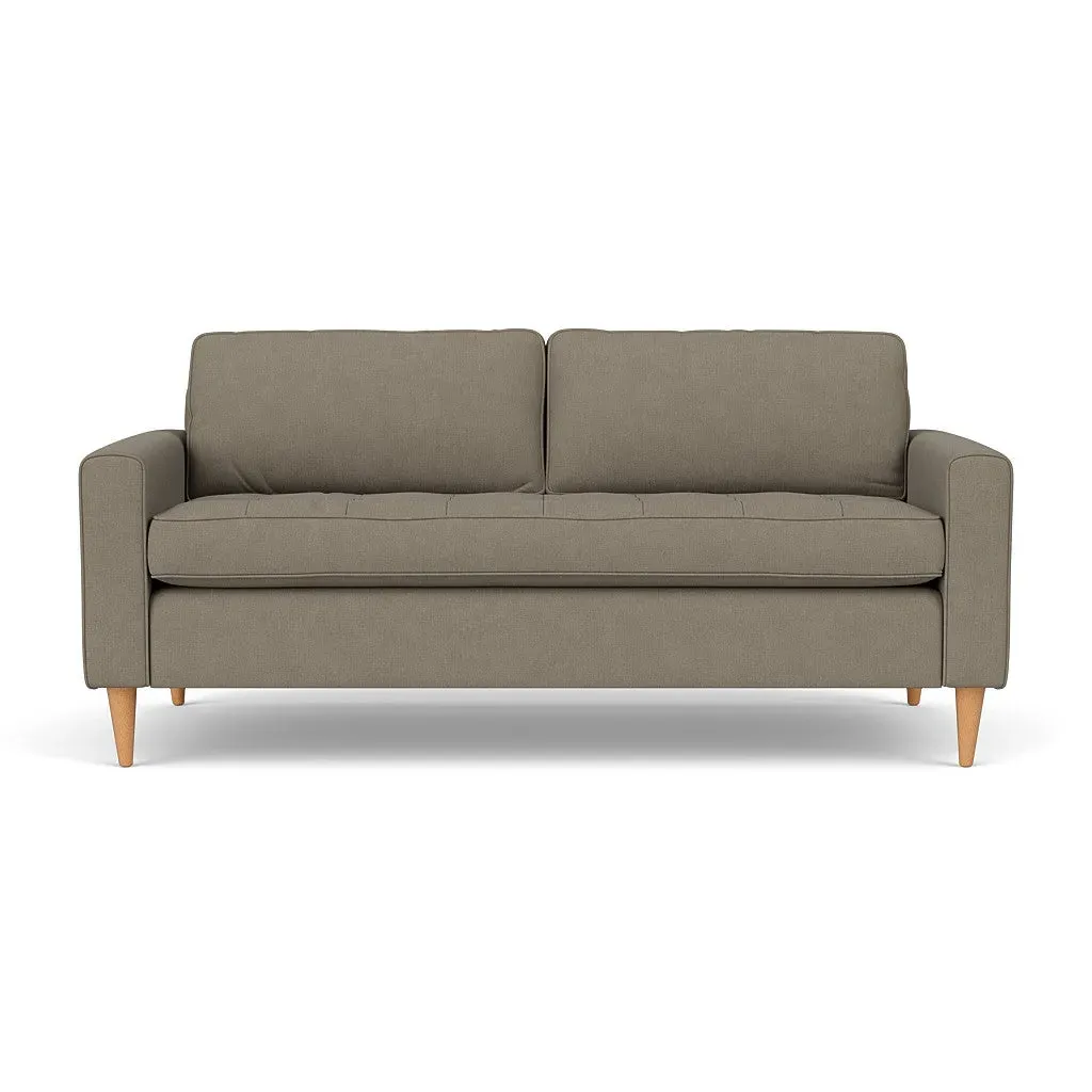 3-Seater Sofa - Mid Grey, Linen Mix