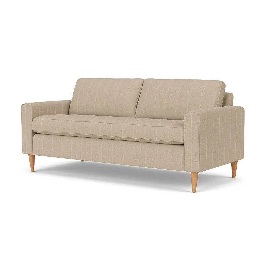 3 Seater Sofa - Natural, Compton Stripe