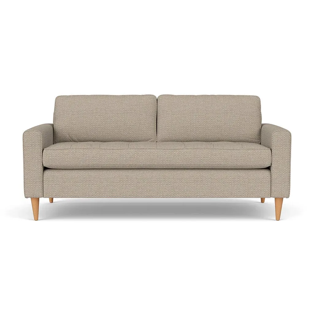 3 Seater Sofa - Natural, Herringbone Weave