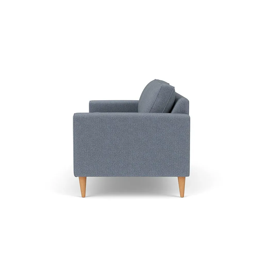 3-Seater Sofa - Navy, Eco Herringbone