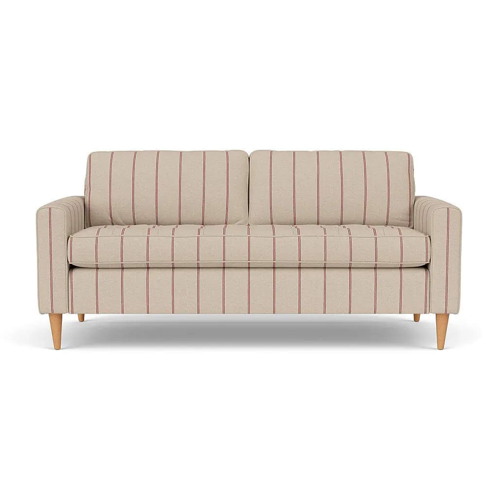 3-Seater Sofa - Raspberry, Compton Stripe