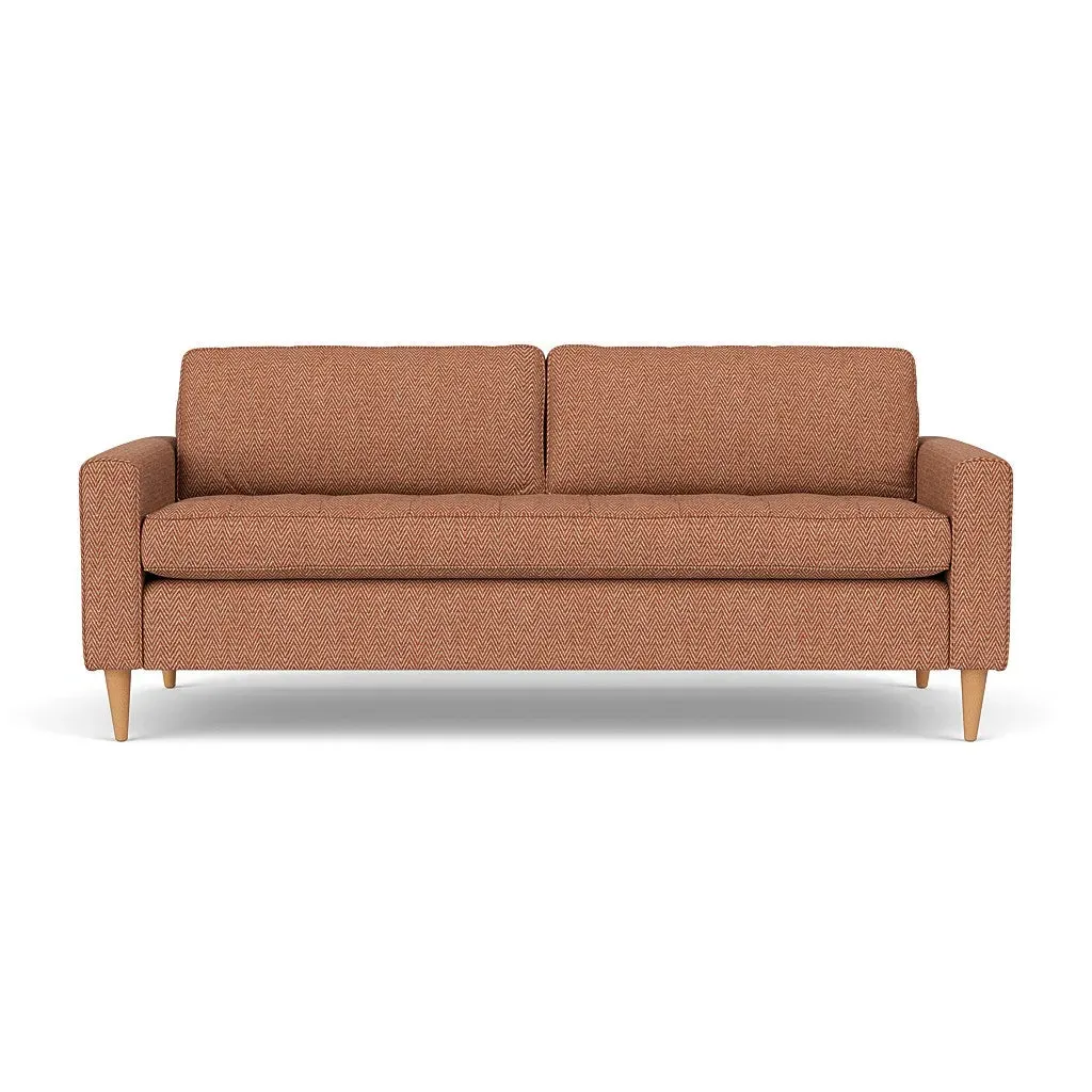 4-Seater Sofa - Brick, Herringbone Weave