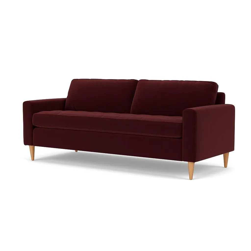 4-Seater Sofa - Dark Rosehip, Matt Velvet