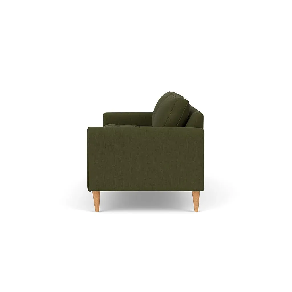 4-Seater Sofa - Forest Green, Linen Mix