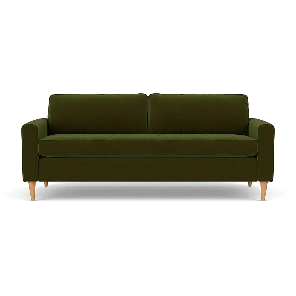 4-Seater Sofa - Forest Green, Matt Velvet