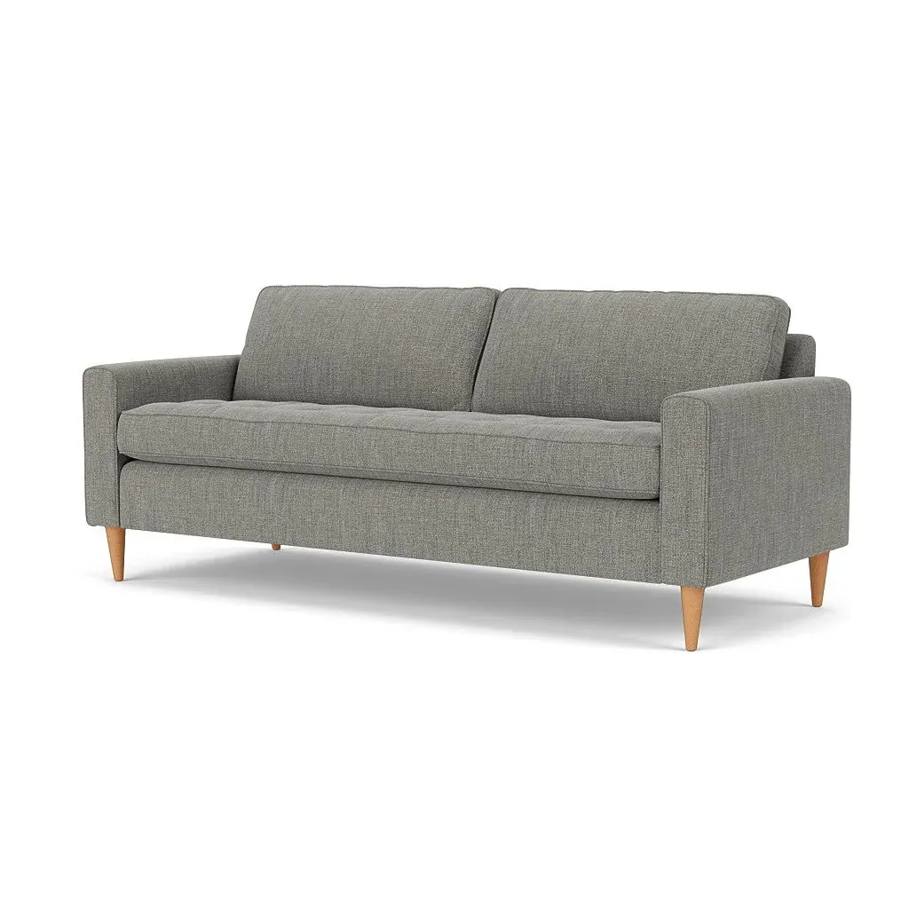 4-Seater Sofa - Grey Marl, Rustic Weave