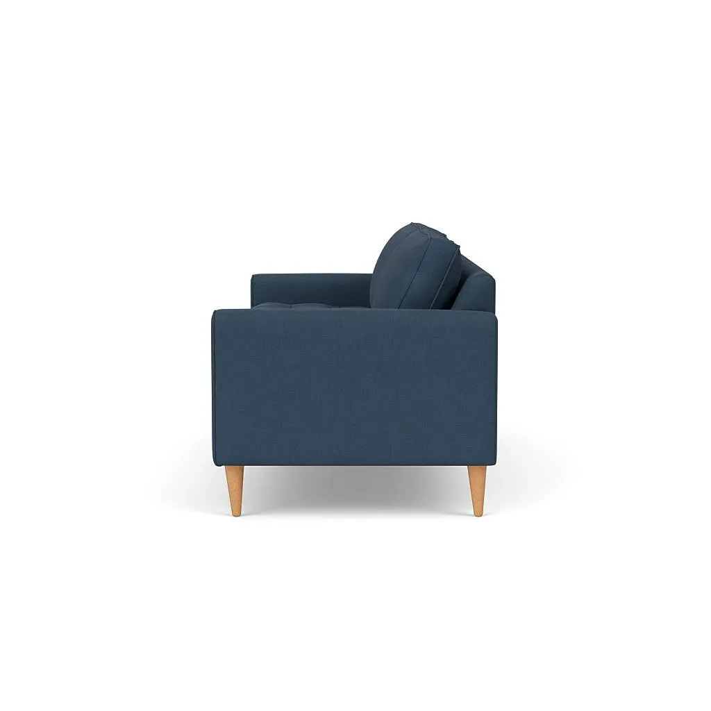 4-Seater Sofa - Indigo, Linen Mix