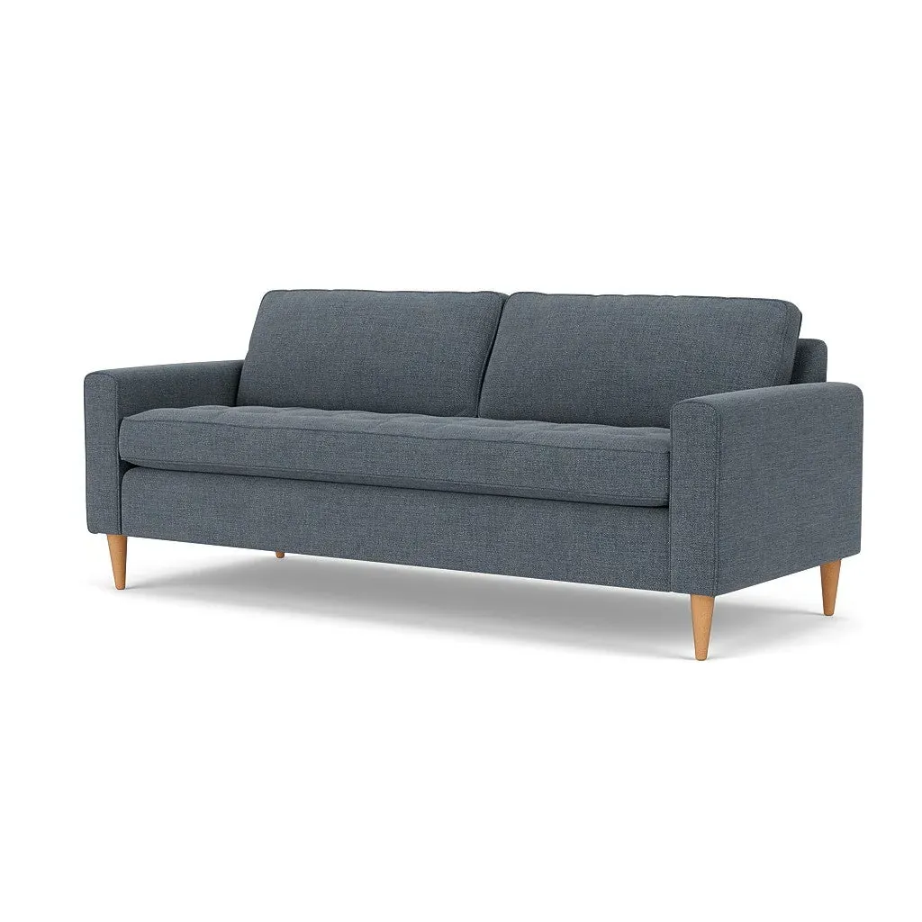 4-Seater Sofa - Indigo, Rustic Weave