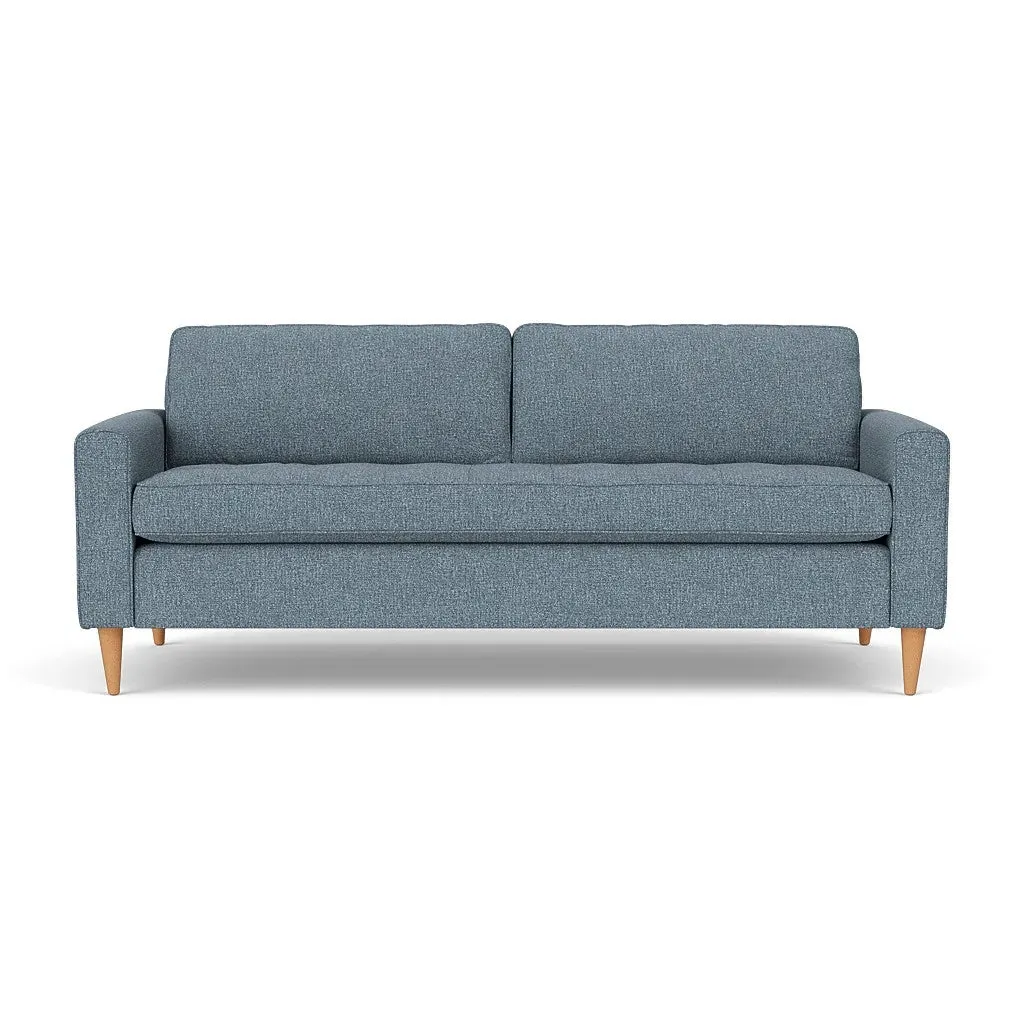 4-Seater Sofa - Mid Blue, Aquaclean Oxford