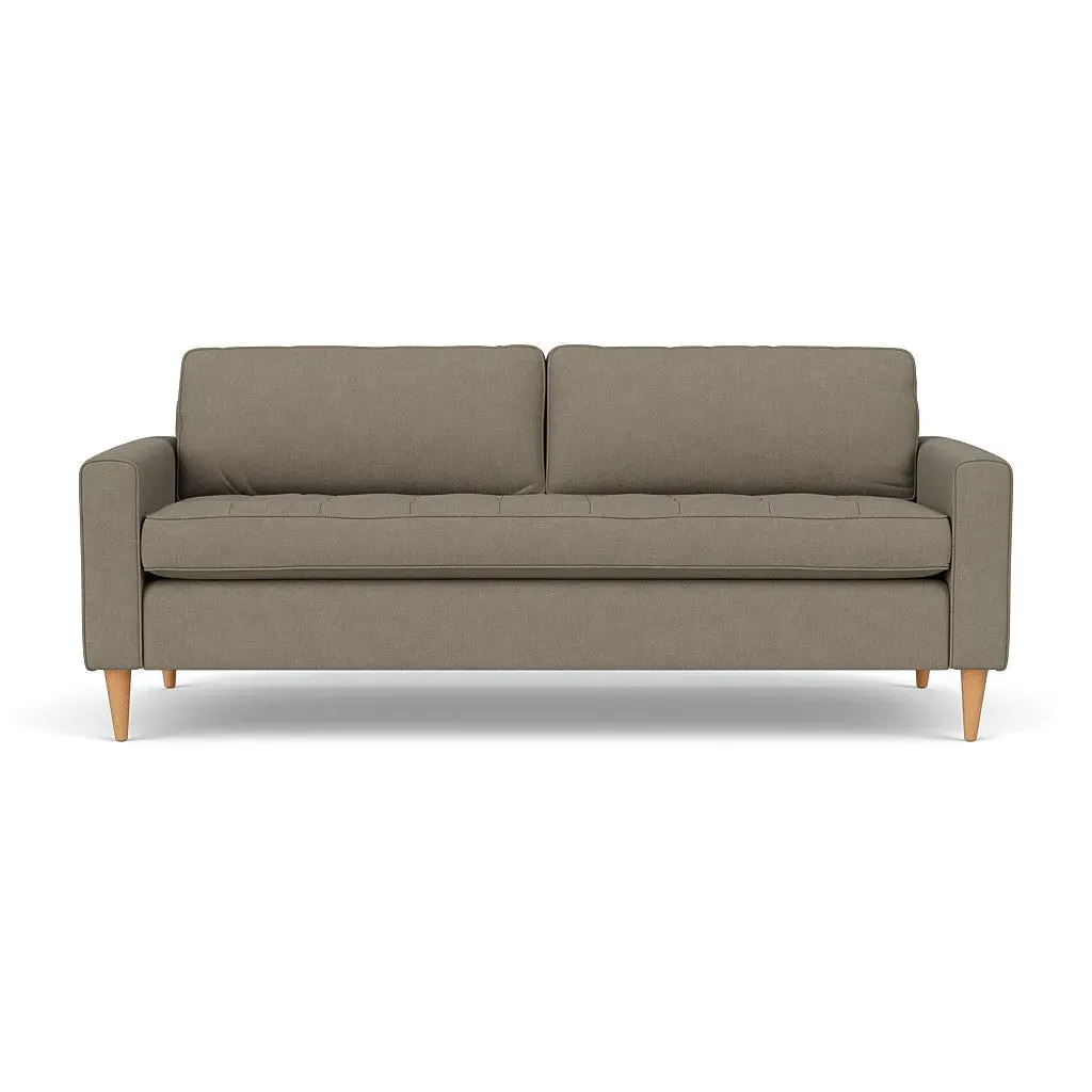 4-Seater Sofa - Mid Grey, Linen Mix
