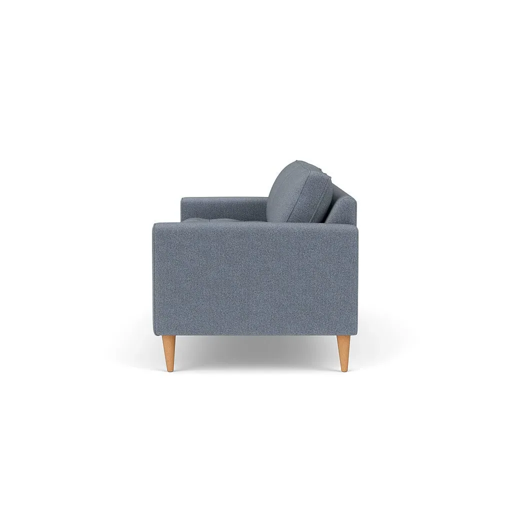 4-Seater Sofa - Navy, Eco Herringbone