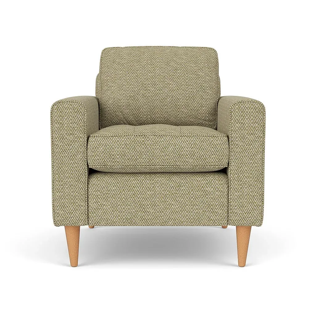 Armchair - Apple, Herringbone Weave image