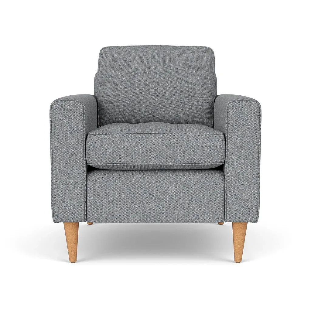 Armchair - Blue Marl, House Weave image