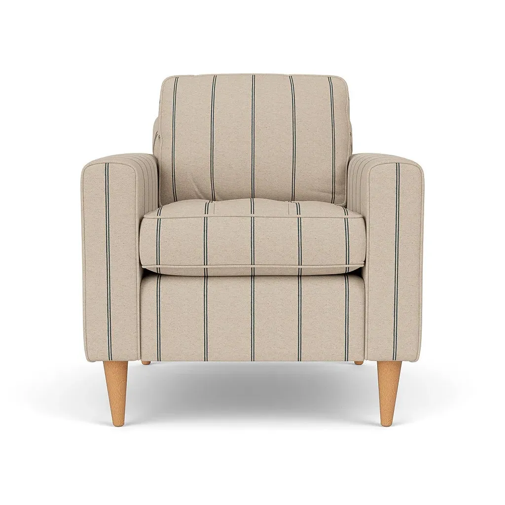 Armchair - Charcoal, Compton Stripe image