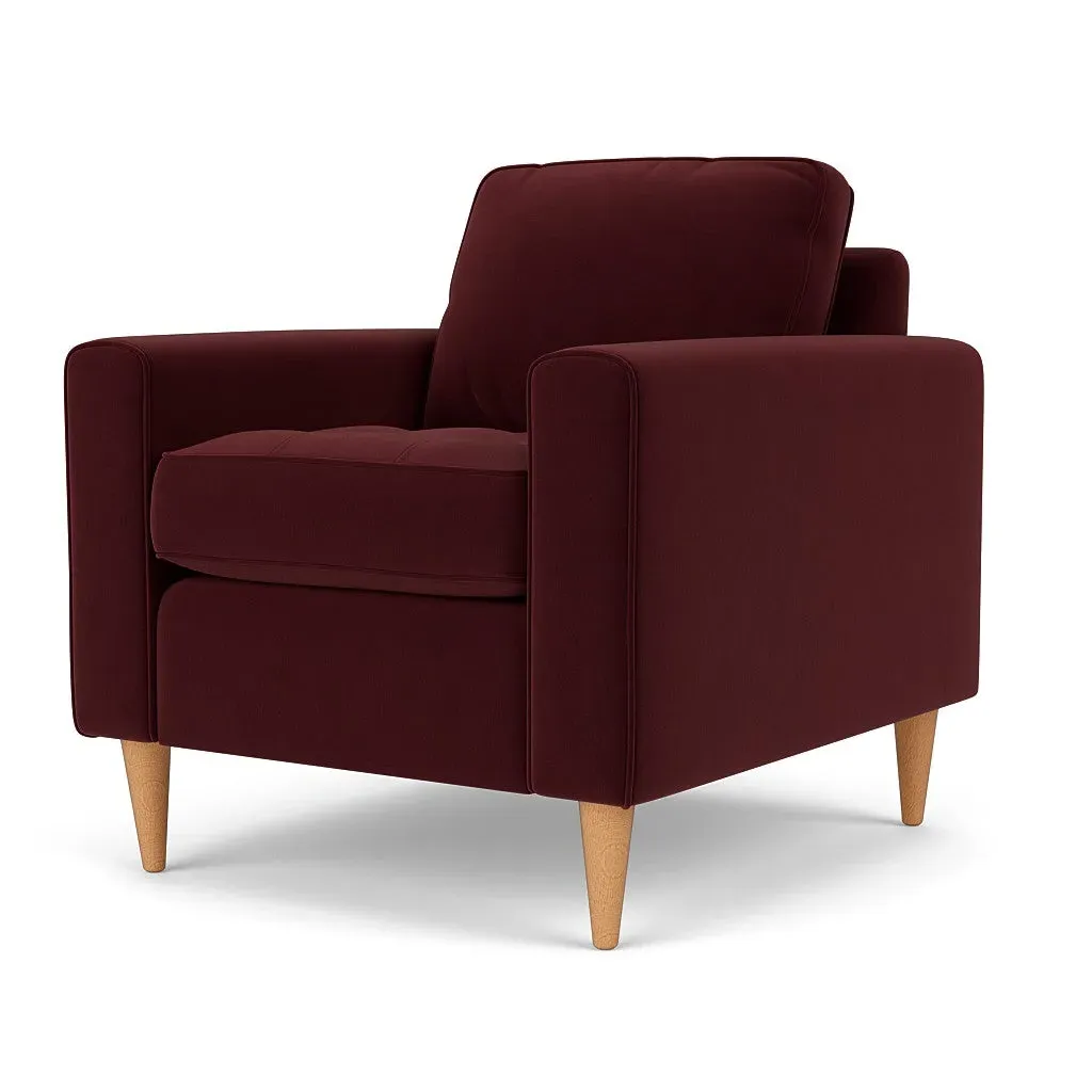 Armchair - Dark Rosehip, Matt Velvet