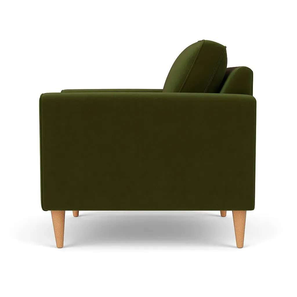 Armchair - Forest Green, Matt Velvet