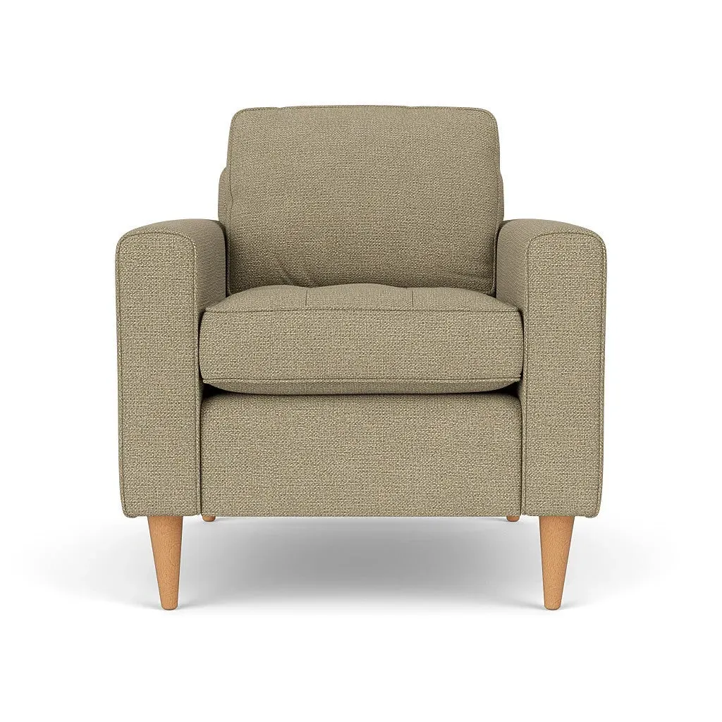 Armchair - Green Marl, House Weave