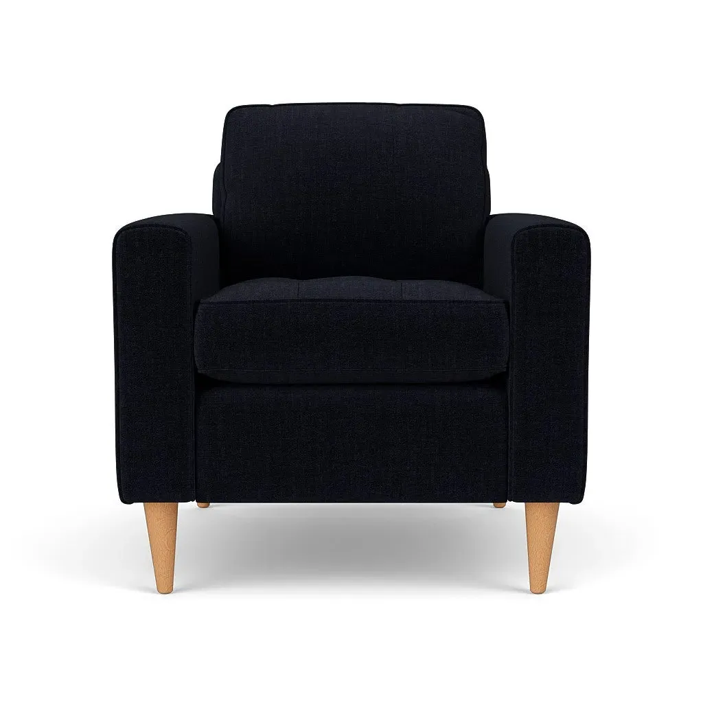 Armchair - Ink, Eco Chenille