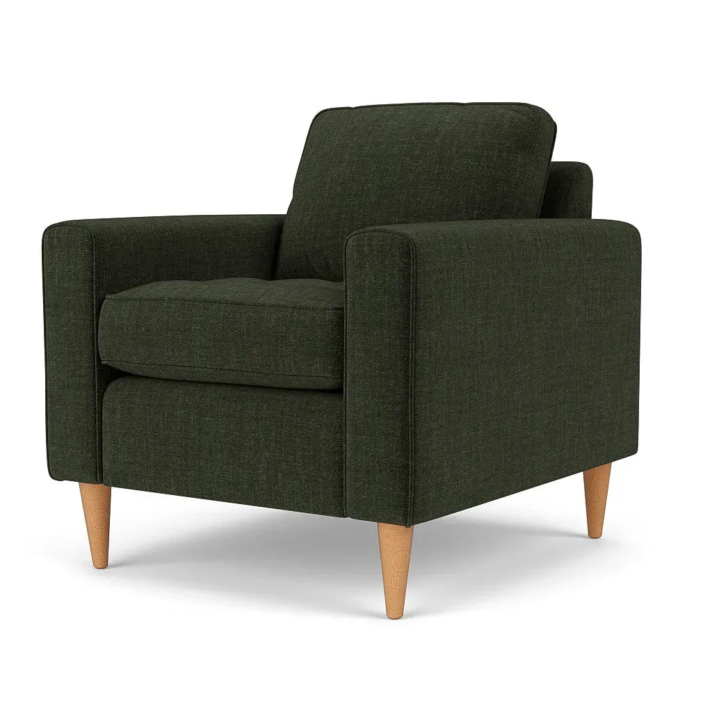 Armchair - Moss, Eco Chenille