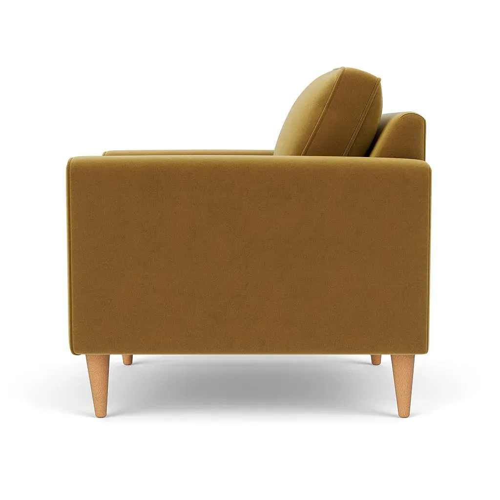 Armchair - Mustard, Matt Velvet