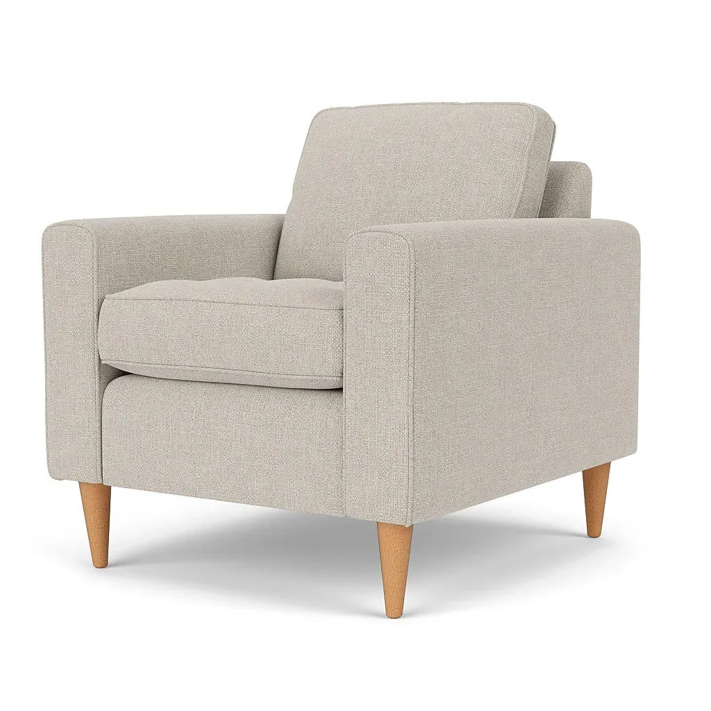 Armchair - Natural, Aquaclean Oxford