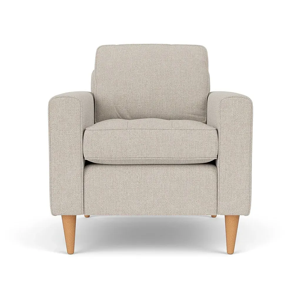 Armchair - Natural, Aquaclean Oxford