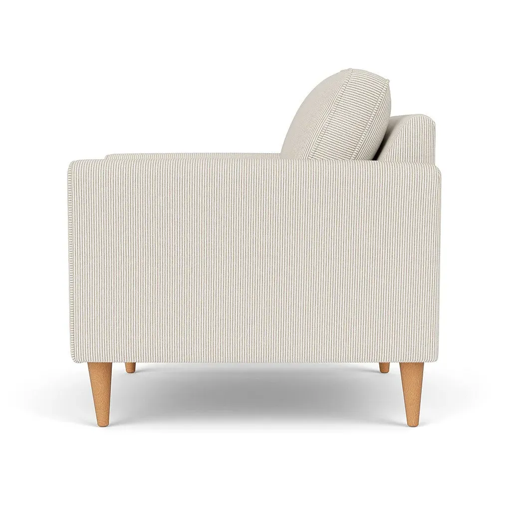 Armchair - Natural, Broadway Stripe