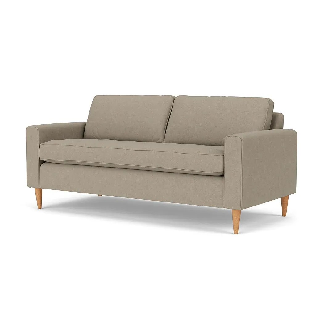 Saxon 3-Seater Sofa - Dove Grey, Linen Mix