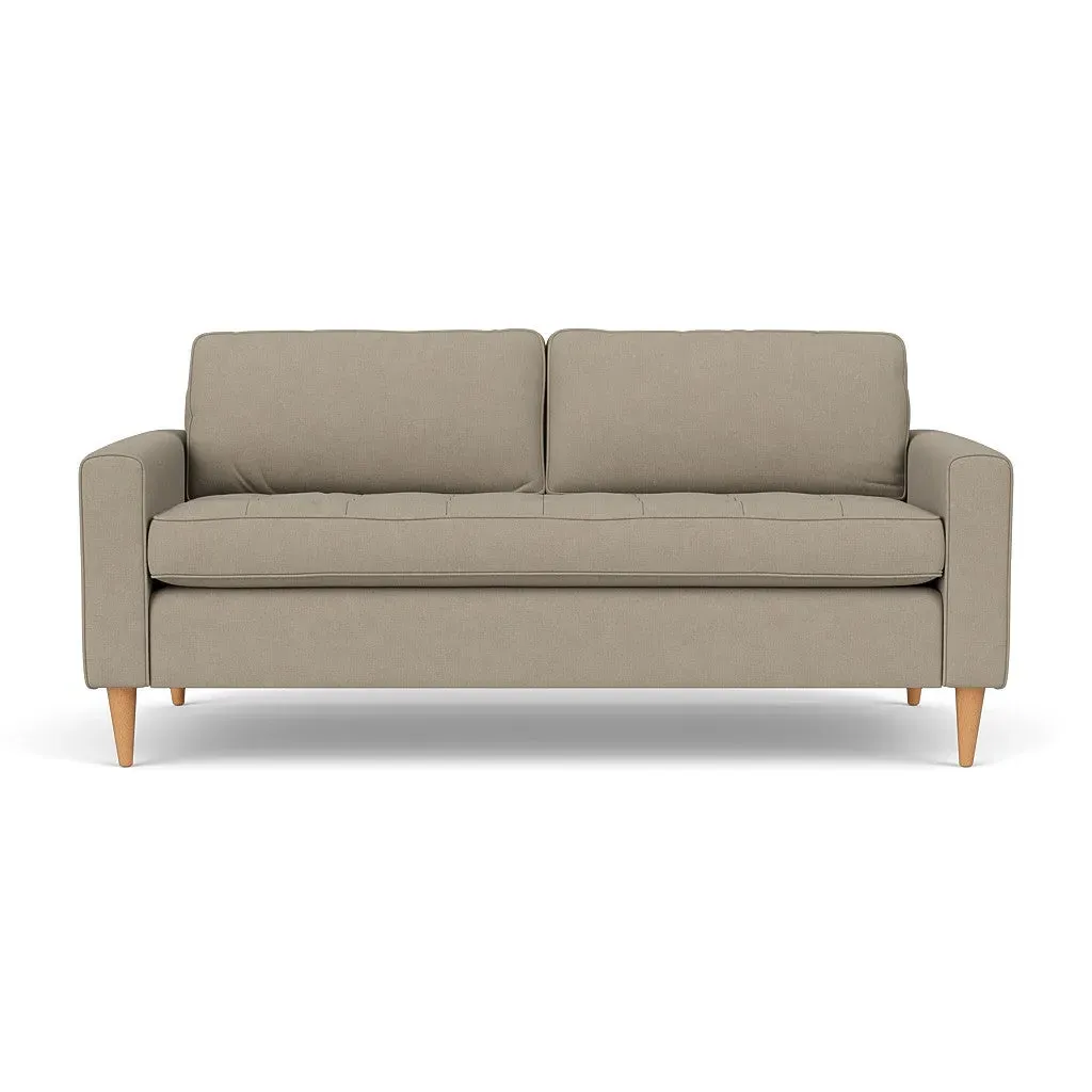Saxon 3-Seater Sofa - Dove Grey, Linen Mix
