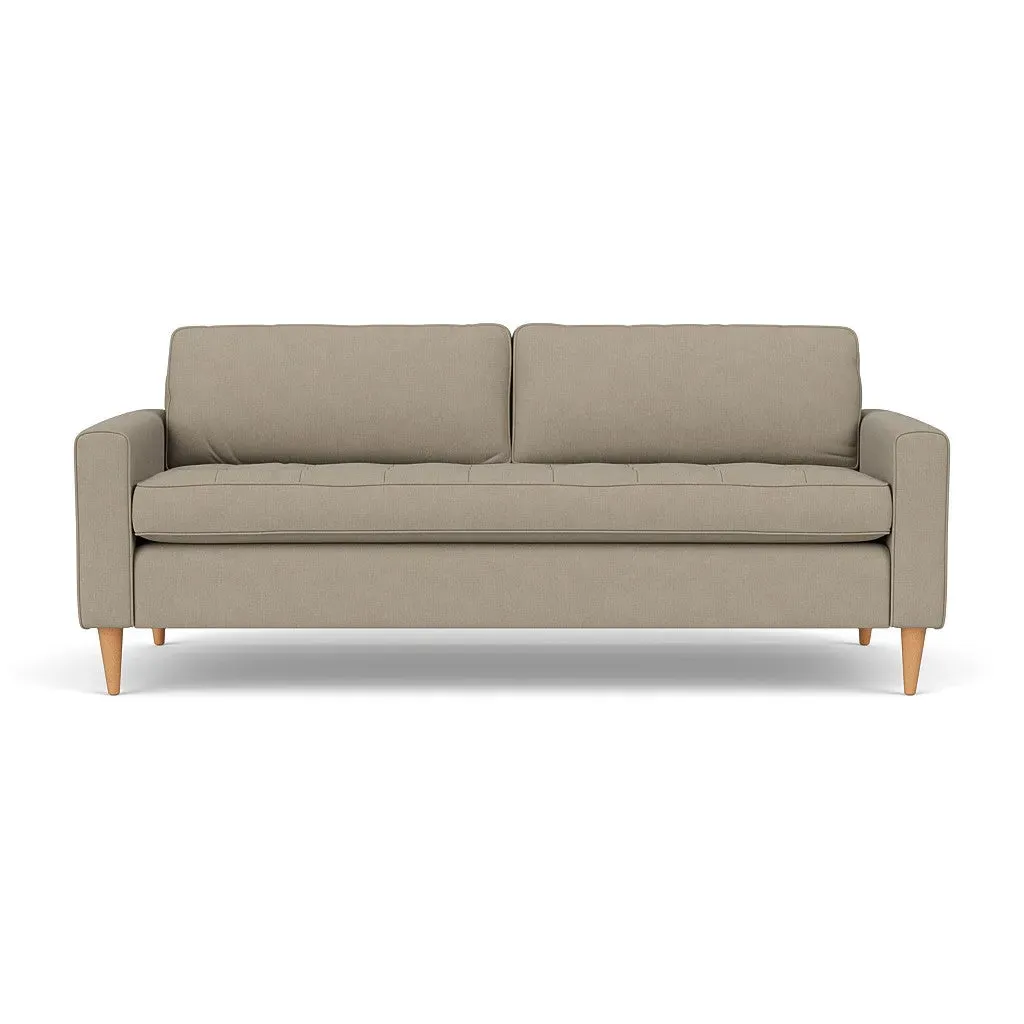 Saxon 4-Seater Sofa - Dove Grey, Linen Mix
