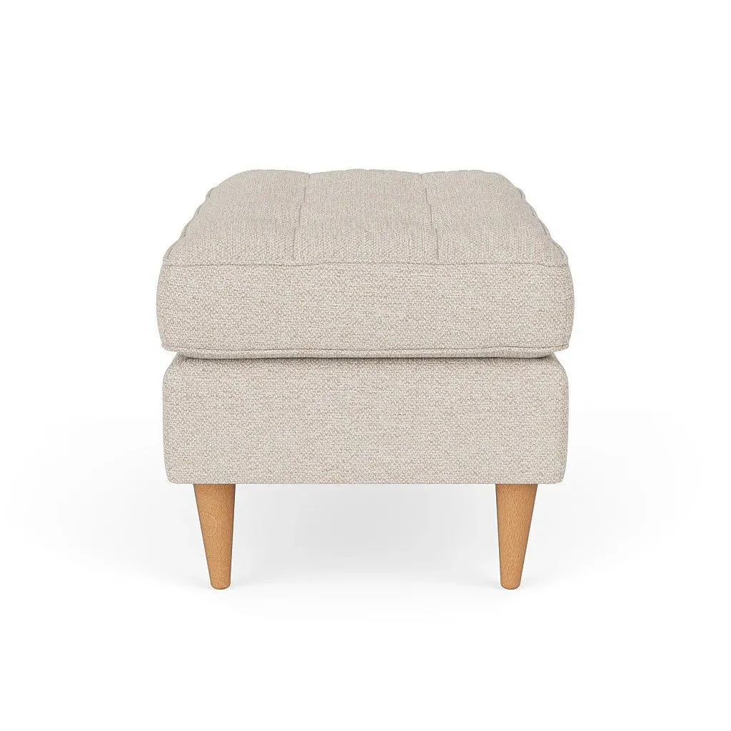 Saxon Foot Stool - Natural, House Weave