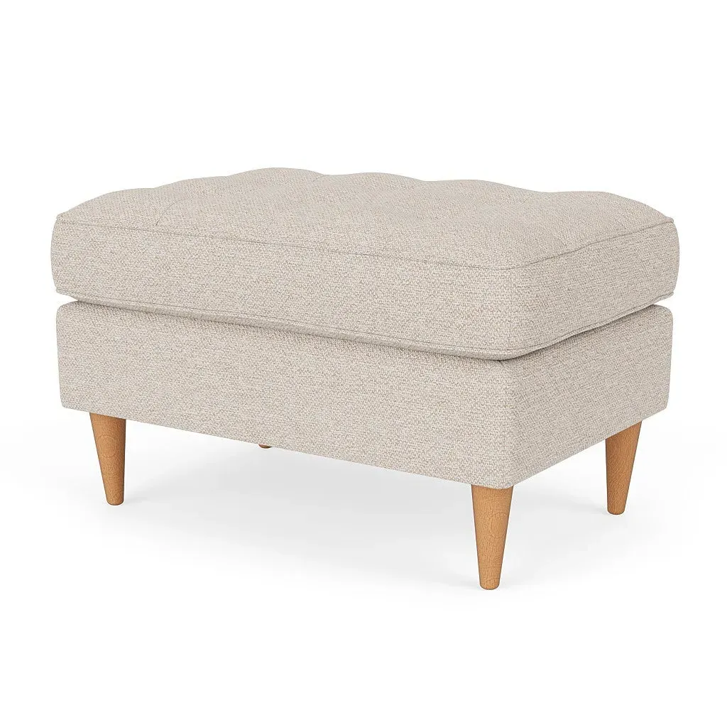 Saxon Foot Stool - Natural, House Weave