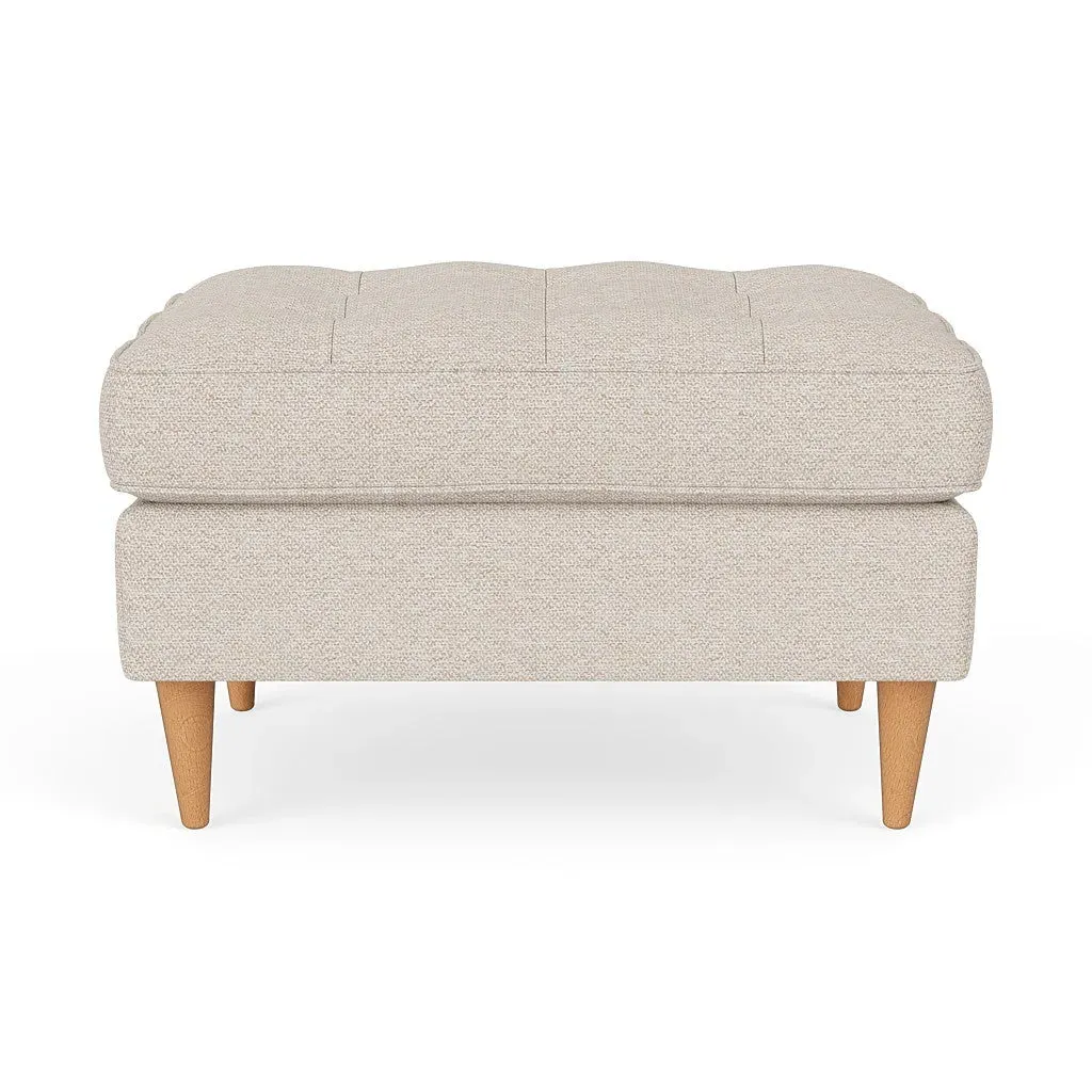 Saxon Foot Stool - Natural, House Weave image