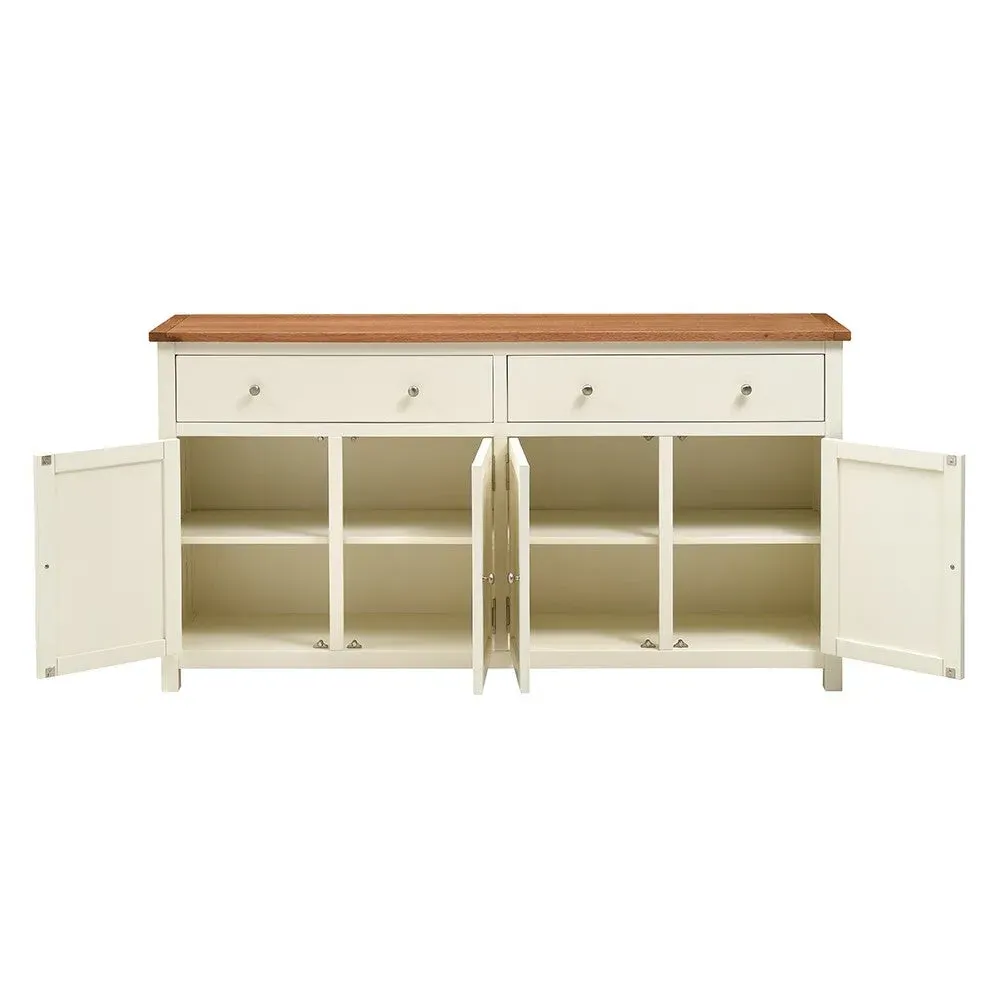 4 Door Sideboard - Cream