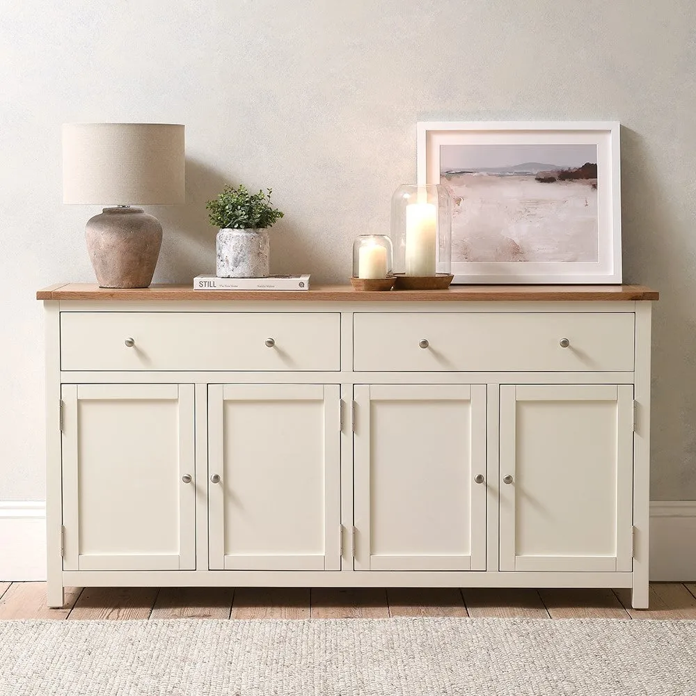 4 Door Sideboard - Cream
