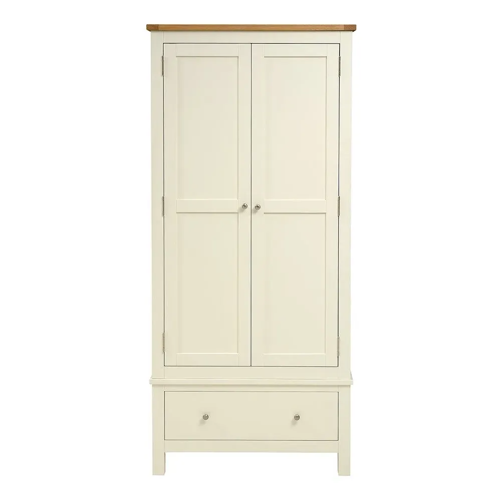 Cotswold Double Wardrobe with Drawers - Cream